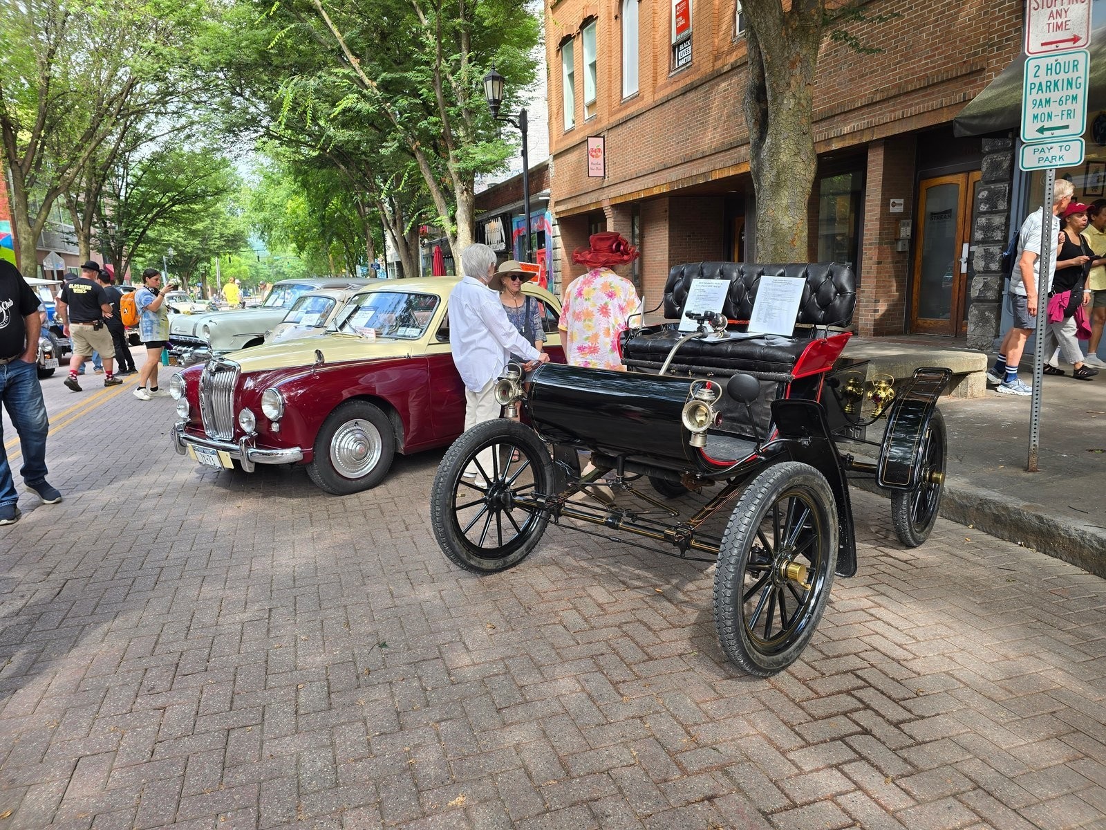 Early-era classic car at the 2025 Classic Cruisers car show
